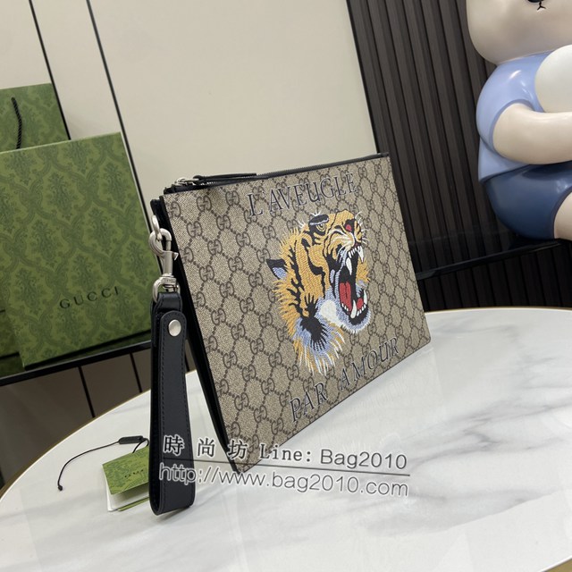 Gucci專櫃古馳最新款Ophidia系列手包男士手拿包 jh2287型號：473904